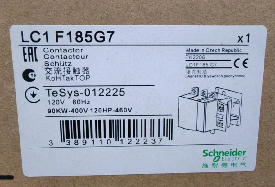 Schneider Electric Contactor LC-1F185G7 | LC1F185G7