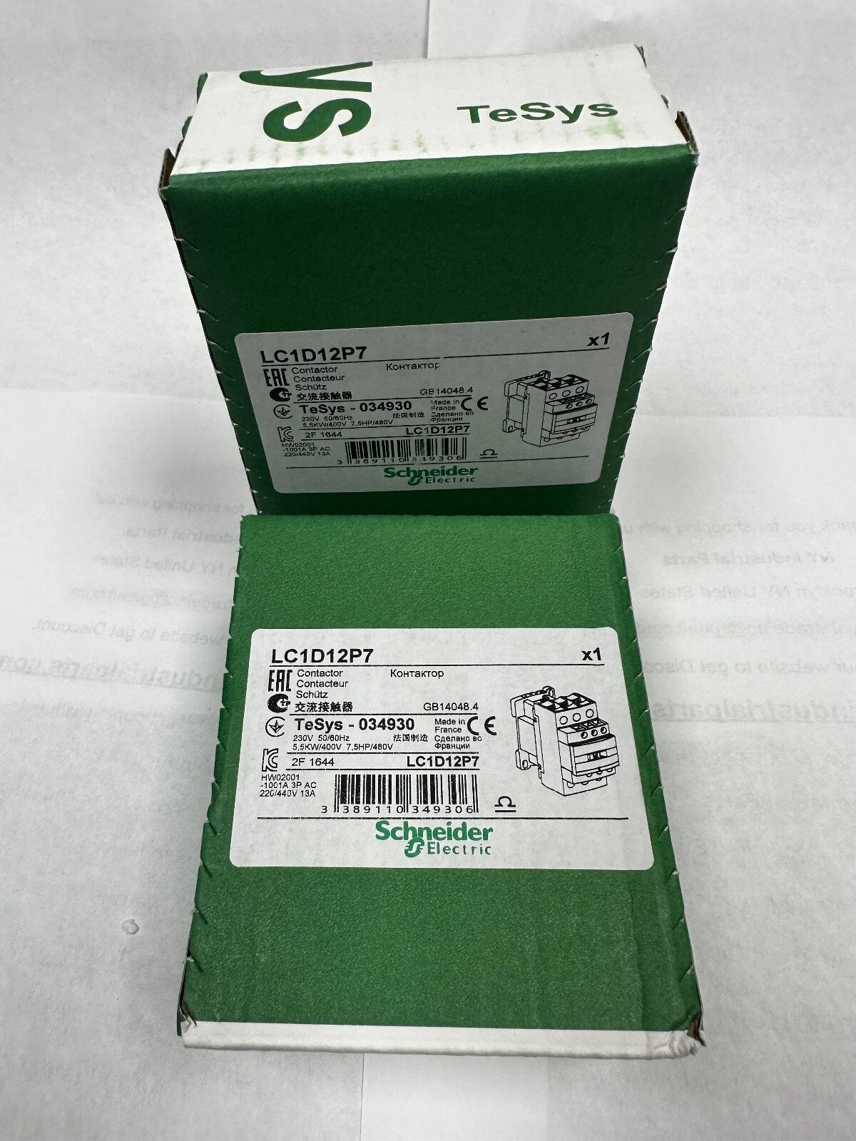 Schneider Electric Contactor LC-1D12P7 | LC1D12P7