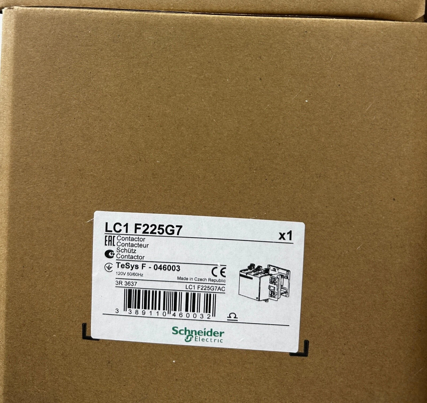 Schneider Electric Contactor LC-1F225G7 | LC1F225G7